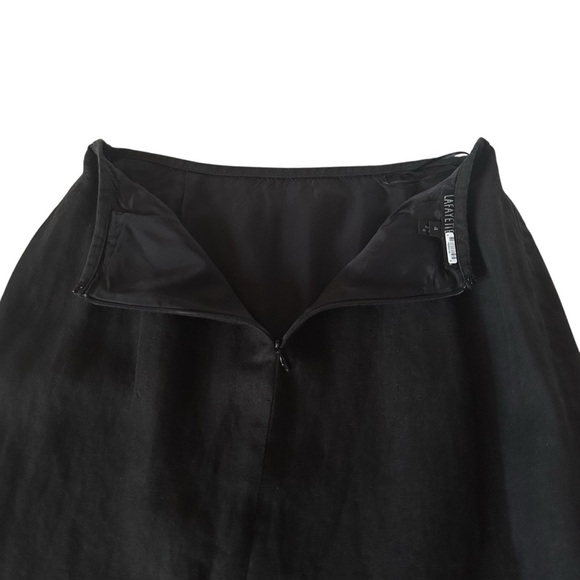 LAYFAYETTE 148 BLACK LINEN PENCIL SKIRT SIZE 4 - Picture 4 of 9